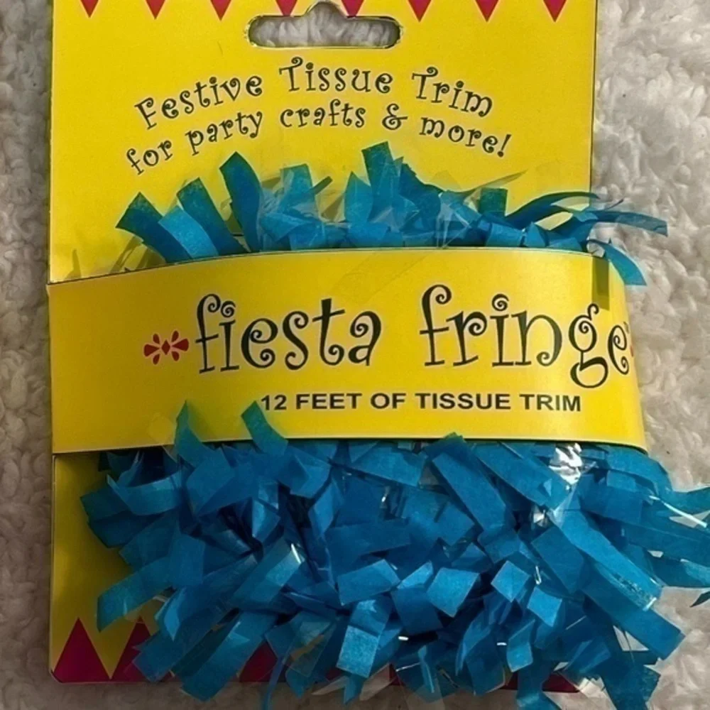 Party Partners Pink & Blue Fiesta Fringe Trim
